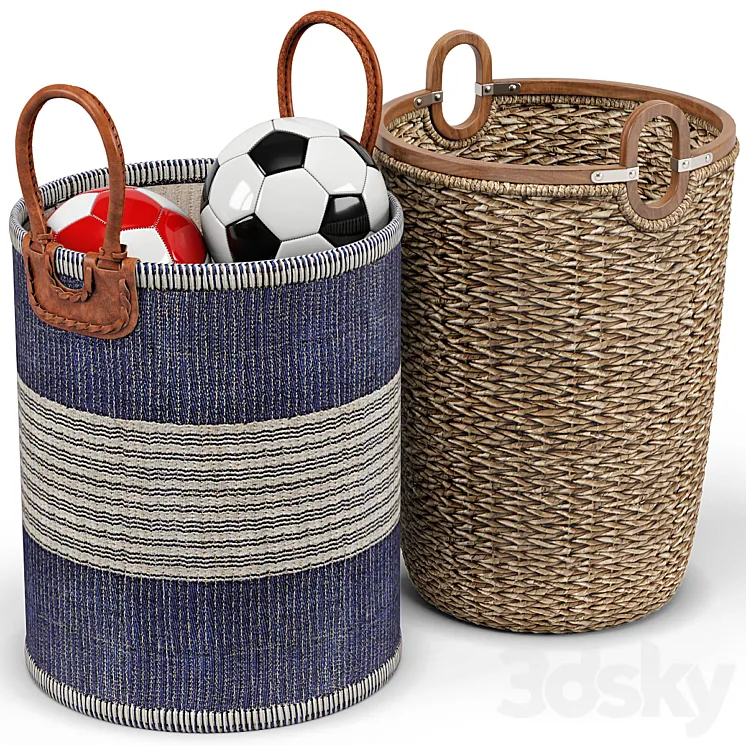 Huntington seagrass baskets 3DS Max