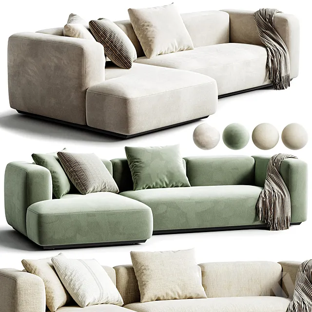 Hybrid Sofa by B&B Italia 3dsMax Model