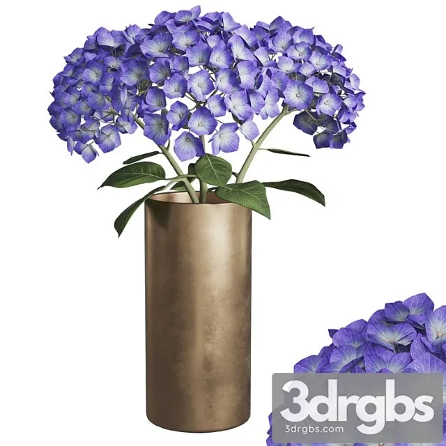 Hydrangea Branches In a Vase 02 3dsmax Download