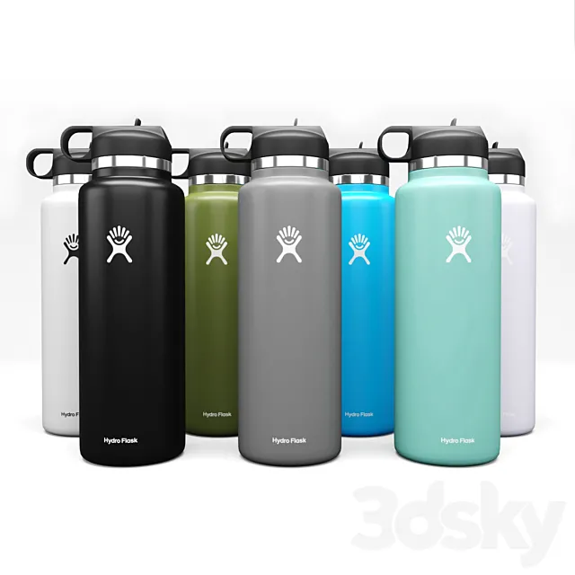 Hydro Flask Water Bottle 40 Oz 3ds Max