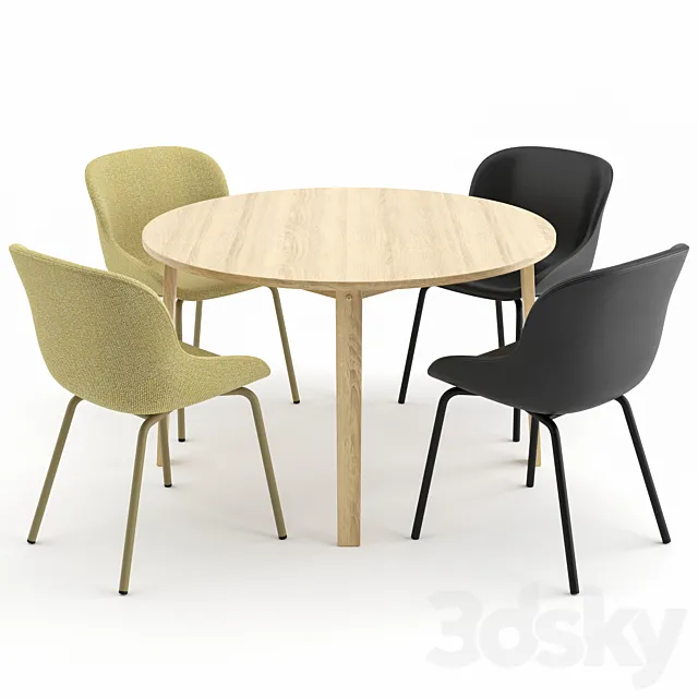 HYG Chair + Slice Table by Normann Copenhagen 3DSMax File