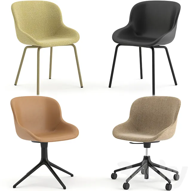 HYG Chairs Upholstery by Normann Copenhagen 3ds Max