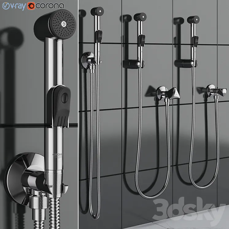 Hygienic shower GROHE Trigger Spray 3DS Max