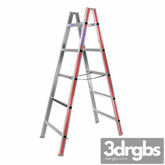 Hymer 4023 aluminum ladder 3d model 3dsmax Download