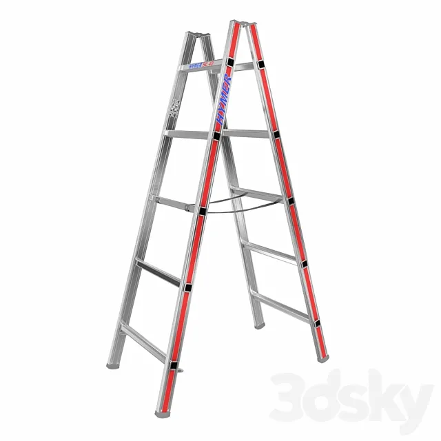 Hymer 4023 aluminum ladder 3d model 3DS Max Model