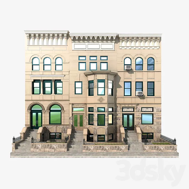 Hystoric NYC Townhouse 3D model 3ds Max