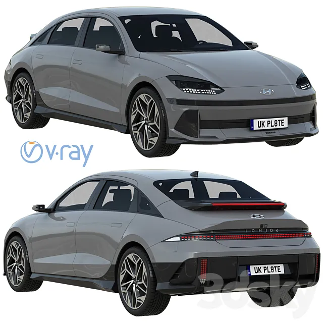 Hyundai Ioniq 6 3ds Max