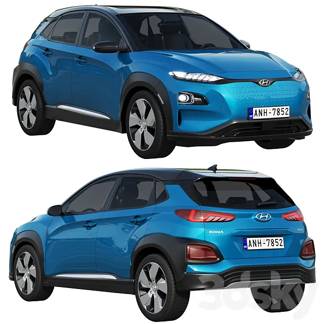 Hyundai kona electric 3ds Max