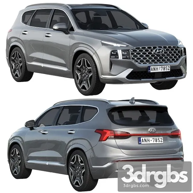 Hyundai Santa Fe 2021 3dsmax Download