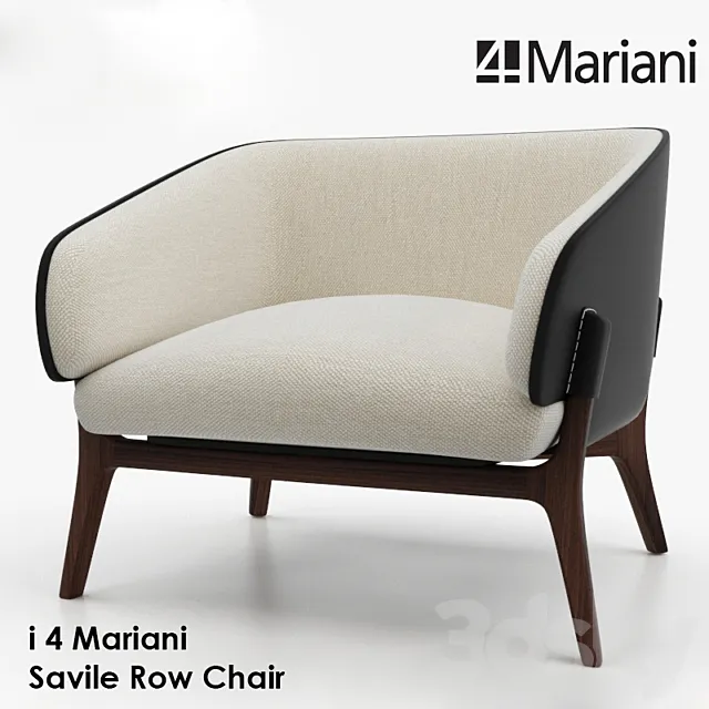 i 4 Mariani Savile Row Chair 3DS Max Model