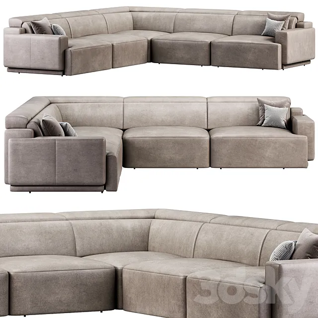 Iago Modular corner Sofa by Natuzzi 3ds Max