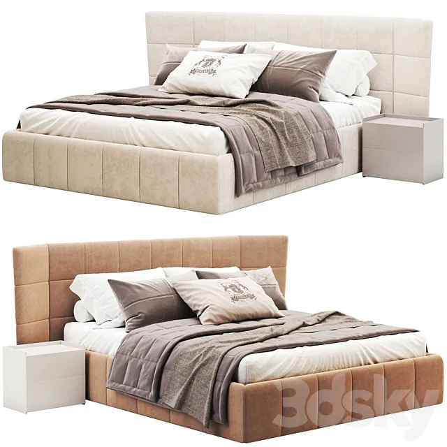 IBIS CAPITONNE bed 10 3DS Max Model