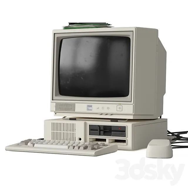 IBM PCjr 3DS Max Model