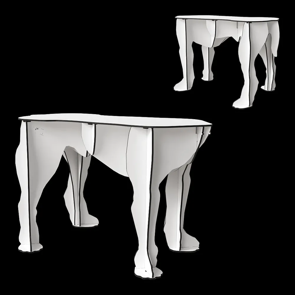 ibride – Dog bench Rex 3ds Max