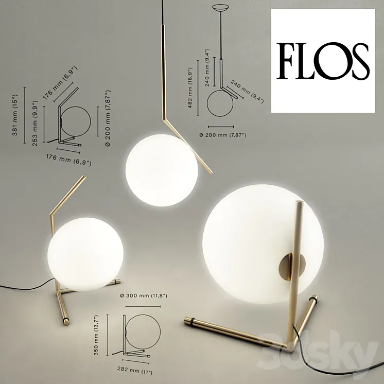 IC Light by Flos 3DS Max