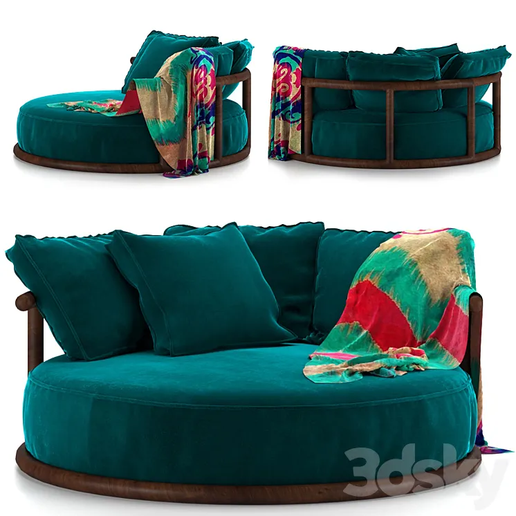 Icaro round sofa 3DS Max