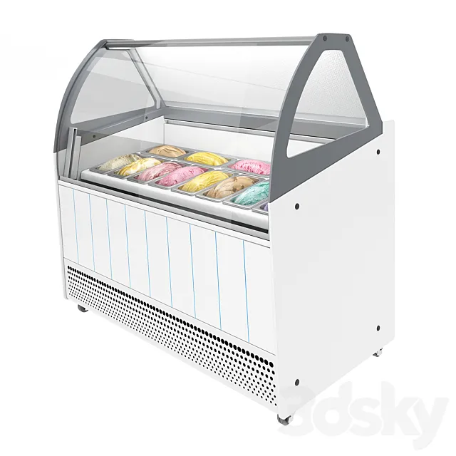 Ice cream display ISA BERMUDA View 3DS Max Model