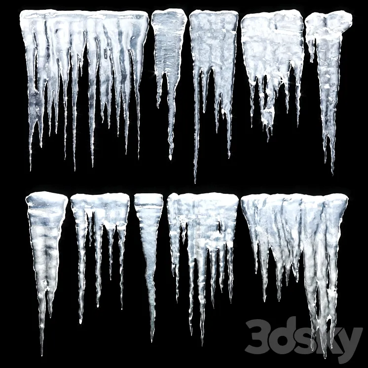 Icicles 3DS Max