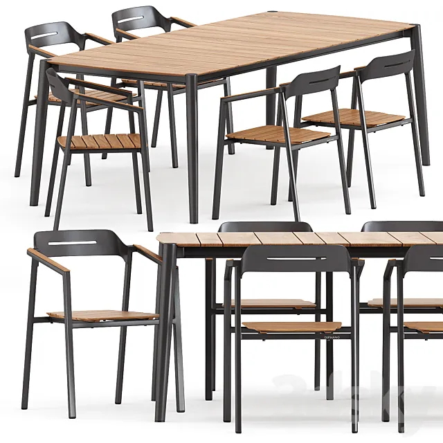 ICON ARMCHAIR and ICON DINING TABLE 89 by akulaliving 3ds Max