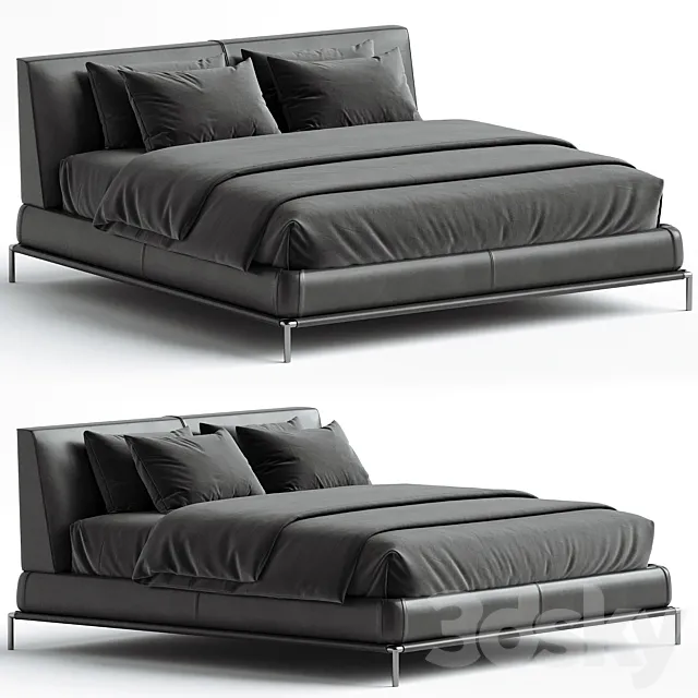 Icon Bed FLOU DESIGN CARLO COLOMBO 3dsMax Model