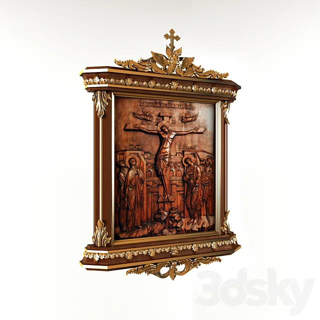 Icon “Crucifixion of our Lord Jesus Christ” 3DS Max Model