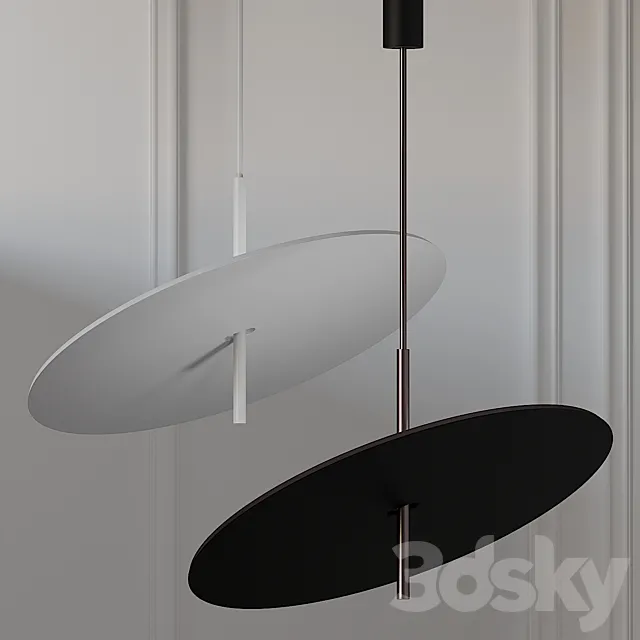 iCone Luce Lua 60 Ceiling Pendand light 3ds Max