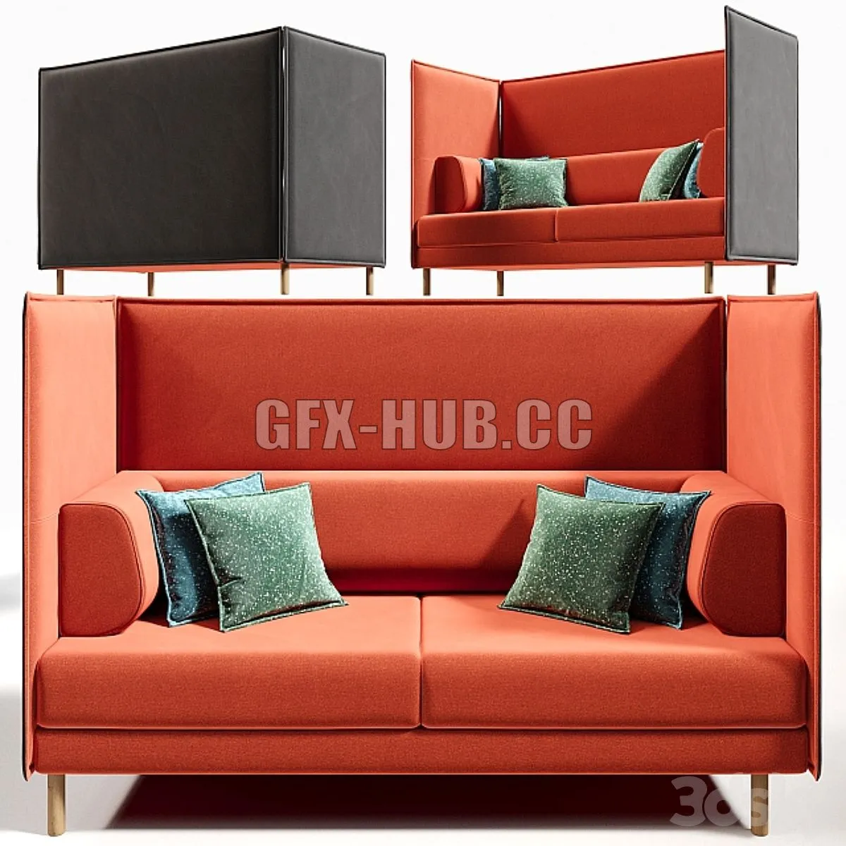 iconsofdenmark PRIVATE SOFA 3dsMax Model