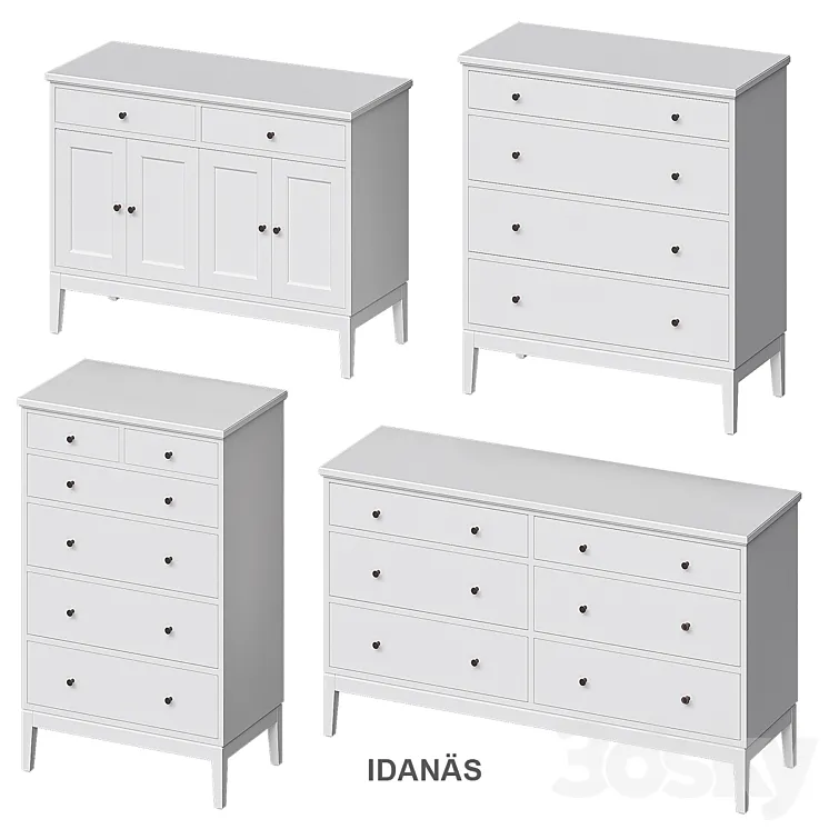 IDANÄS IKEA Chest of drawers 3DS Max
