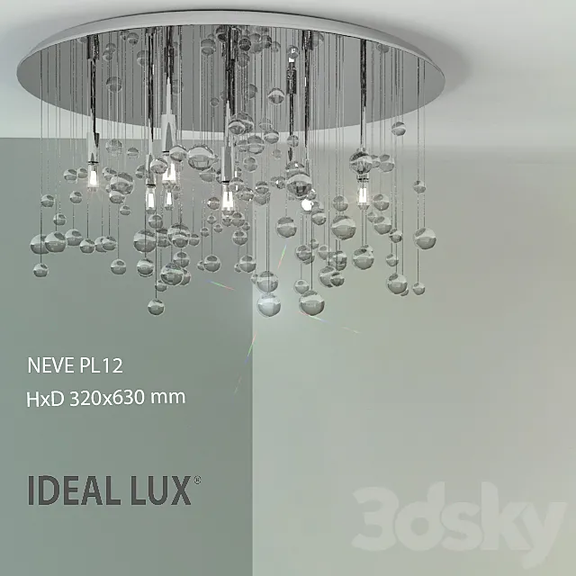 IDEAL LUX _ NEVE PL12 3DSMax File