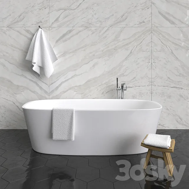 Ideal Standard Bathtub Dea and Melange Mixer 3DS Max Model