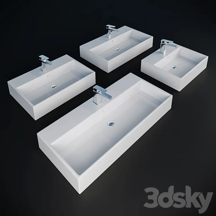 Ideal Standard STRADA washbasins 3DS Max