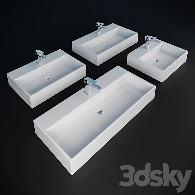 Ideal Standard STRADA washbasins 3DSMax File