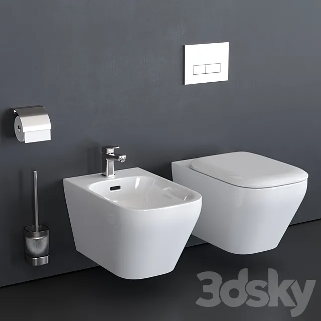 Ideal Standard TONIC II Wall-Hang WC art. K3167 art. K5236 3DSMax File