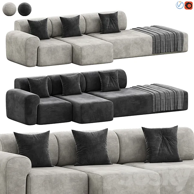 IGEA Sofa by Paola Zani 3DS Max Model