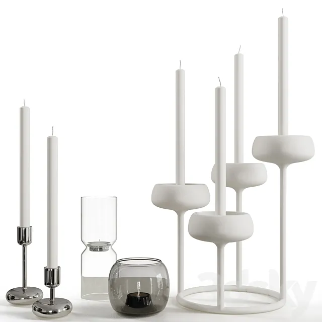 Iittala Candleholders 3ds Max