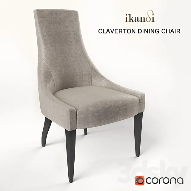 IKANDI Claverton Dining Chair 3ds Max