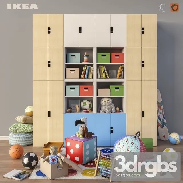 Ikea Accessories Wardrobe 3dsmax Download