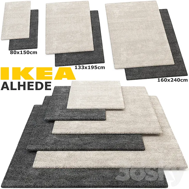 IKEA ALHEDE (ALHEDE) RUG SET 3DS Max Model