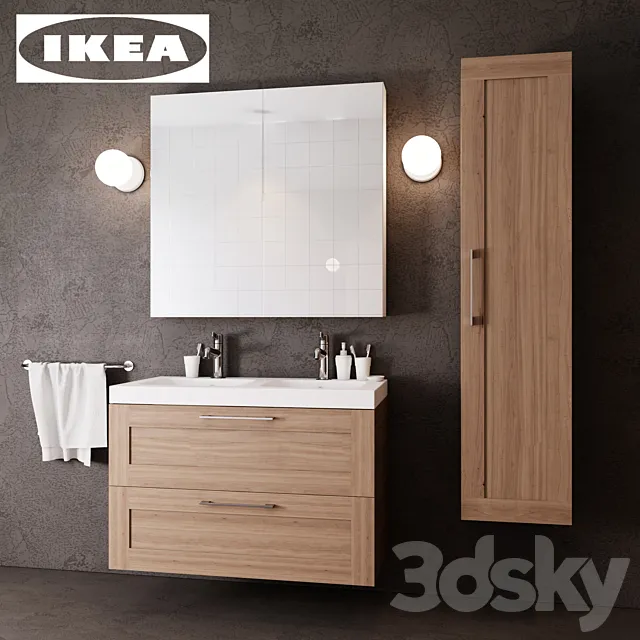 Ikea bathroom furniture set 3DSMax File