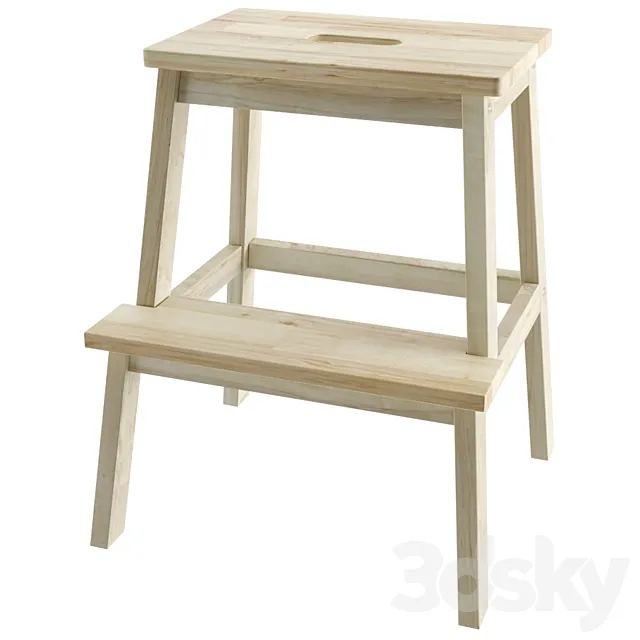 Ikea BEKVEM Stool-ladder 3DS Max Model