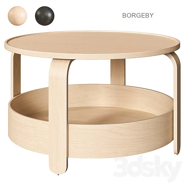 IKEA BORGEBY Coffee table 3DS Max Model