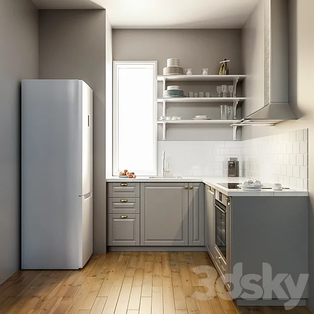 IKEA BUDBIN kitchen 3ds Max