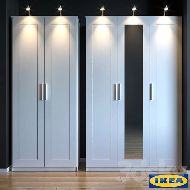 Ikea cabinet BRIMNES 3DS Max Model