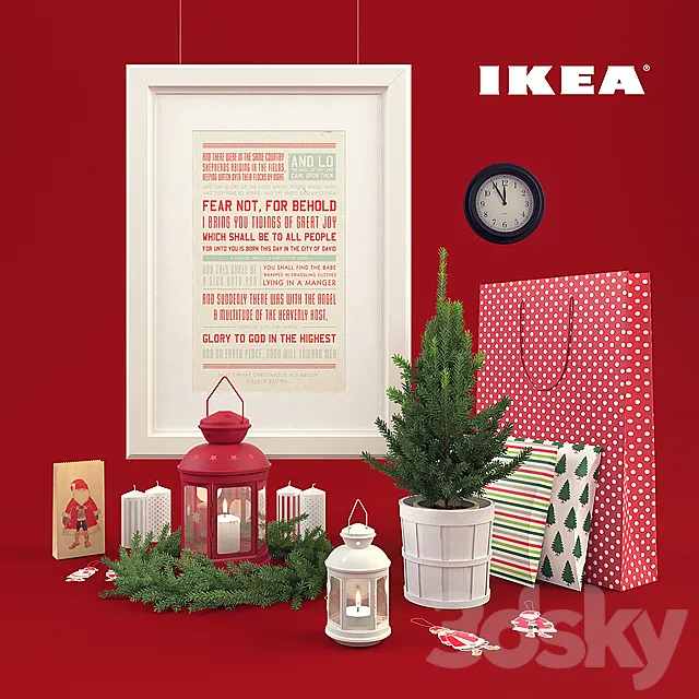 IKEA Christmas decor 3DSMax File