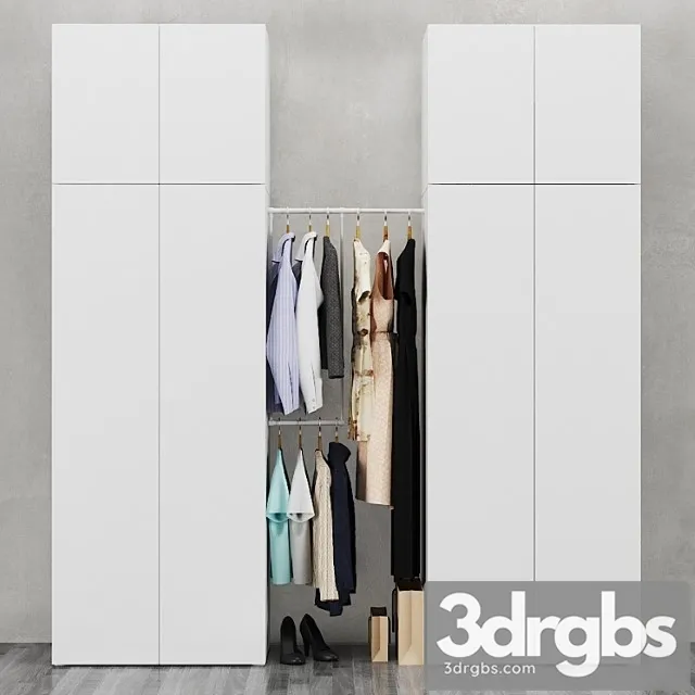Ikea Combination Wardrobe Ophus 3 3dsmax Download