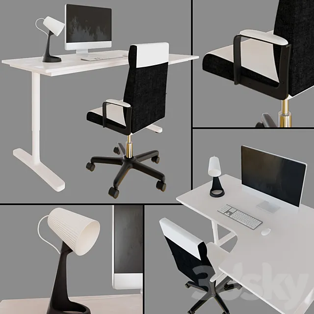 IKEA corner desk 3DSMax File