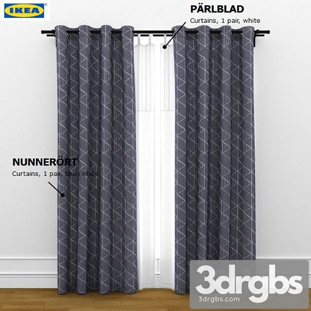 Ikea curtain nunnerort and parlblad