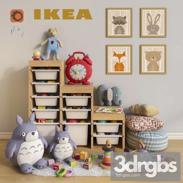 Ikea Decor Children Room 3dsmax Download
