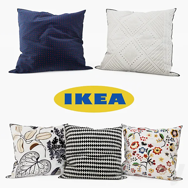 IKEA – Decorative Pillows set 10 3ds Max