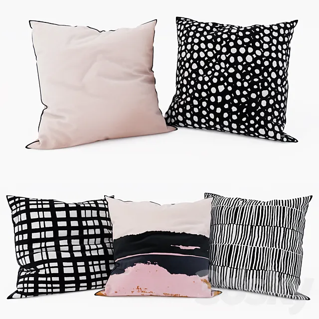 IKEA – Decorative Pillows set 12 3DS Max Model